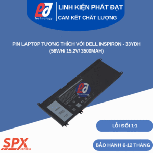 Pin 33YDH Dell Inspiron 7778, 7779, 7577, 7773, 7353 56Wh 15.2V 3500mAh