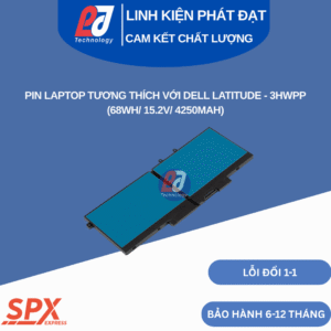 Pin 3HWPP tương thích Dell Latitude 5401, 5410, 5411, 5501, 5510, 5511; Dell Precision 3541, 3551 (68Wh/15.2V/4250mAh)