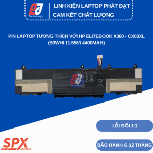 Pin CX03XL – Pin Laptop HP EliteBook X360 830 G7, 830 G8 (53Wh/11.55V/4400mAh)