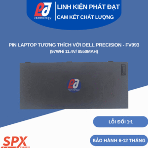 Pin FV993 Dell Precision M4600 M4700 M4800 M6600 M6700 M6800 (97Wh/11.4V/8550mAh)