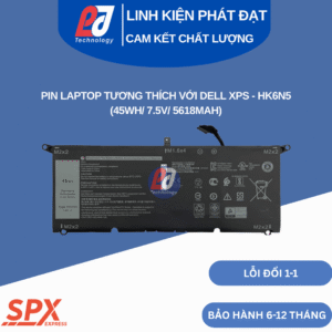 Pin Dell HK6N5 45Wh 7.5V 5618mAh dùng cho Dell XPS 9370 9380 Inspiron 5390