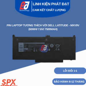 Pin Dell MXV9V 60Wh 7.6V 7500mAh dùng cho Dell Latitude 5300 5310 7300 7400