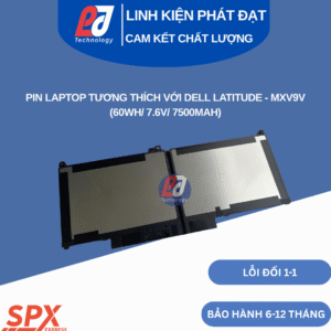 Pin MXV9V cho Dell Latitude 13 7400, 7300, 5300, 5310 / Inspiron 7300, 7306 2-in-1 (60Wh/7.6V/7500mAh)