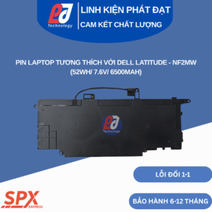 Pin NF2MW tương thích Dell Latitude 7400 (2-in-1), 9410 (2-in-1) (52Wh/7.6V/6500mAh)