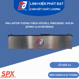 Pin NYFJH – Pin Laptop Dell Precision 7530, 7540, 7730, 7740 (97Wh/11.4V/8070mAh)