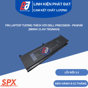 Pin PKWVM tương thích Dell Precision 7550, 7560, 7750, 7760 (96Wh/11.4V/7922mAh)