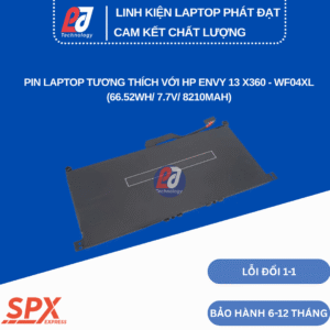 Pin WF04XL – Pin Laptop HP Envy 13 X360 (66.52Wh/7.7V/8210mAh)