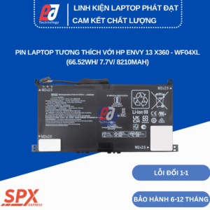 Pin WF04XL – Pin Laptop HP Envy 13 X360 (66.52Wh/7.7V/8210mAh)