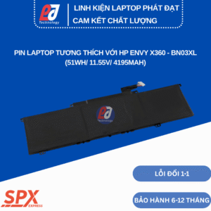 Pin BN03XL – Pin Laptop HP Envy x360 15, 13-ba0010nr (51Wh/11.55V/4195mAh)
