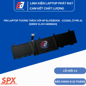 Pin HP CC03XL Type A loại 4 tai trên cho laptop HP EliteBook 840 G7 830 G8 ZBook Firefly 14 L77608-421