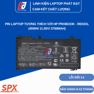 Pin RE03XL – Pin Laptop HP ProBook 430 440 450 445 455 445R 455R G6 G7 (45Wh/11.55V/3750mAh)