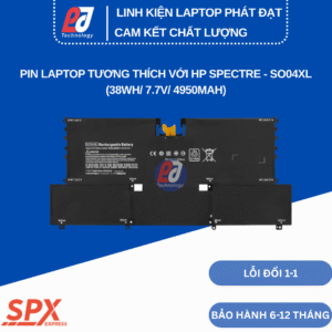 Pin SO04XL – Pin Laptop HP Spectre 13 Series (38Wh/7.7V/4950mAh)