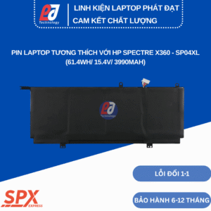 Pin SP04XL – Pin Laptop HP Spectre X360 (61.4Wh/15.4V/3990mAh)