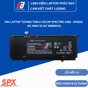 Pin SP04XL – Pin Laptop HP Spectre X360 (61.4Wh/15.4V/3990mAh)