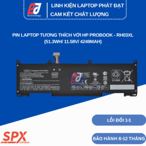 Pin RH03XL – Pin Laptop HP ProBook và EliteBook (51.3Wh/11.58V/4249mAh)