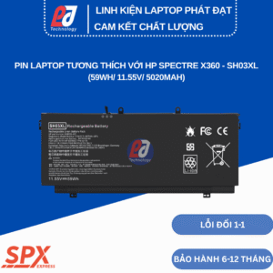 Pin HP SH03XL cho laptop HP Spectre X360 13-AC033DX 13-W023DX HSTNN-LB7L