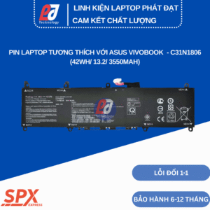 Pin Asus C31N1806 cho VivoBook S13 X330FA S330FA dung lượng 42Wh