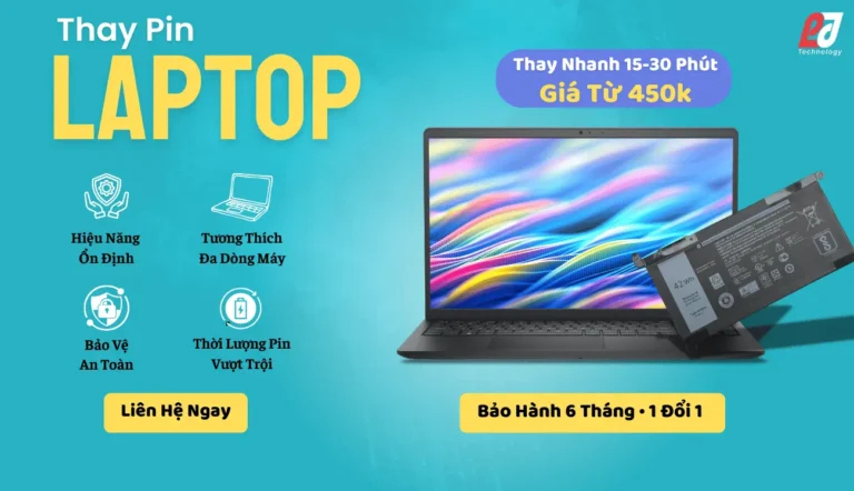 Thay pin laptop tại Vi Tính Phát Đạt TP.HCM