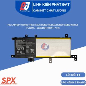 Pin Asus C21N1634 C21PqCH 7.6V 38Wh cho R542U X542UF