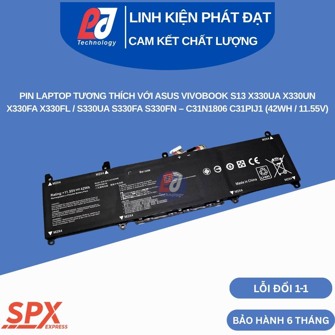 Pin Asus C31N1806 C31PIJ1 11.55V 42Wh cho VivoBook S13
