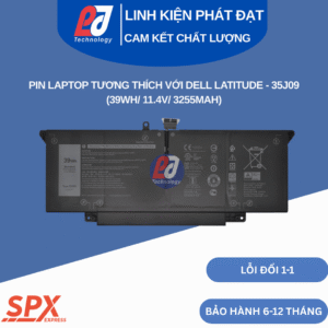 Pin Dell 35J09 39Wh 11.4V 3255mAh dùng cho Dell Latitude 7310 7410