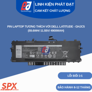 Pin Dell GHJC5 59.6Wh 11.55V 4900mAh dùng cho Latitude 9420 9430