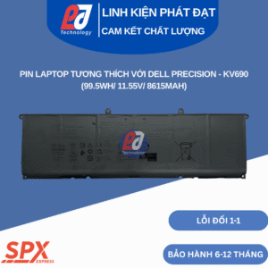 Pin Dell KV690 99.5Wh 11.55V 8615mAh dùng cho Dell Precision 5680 5690