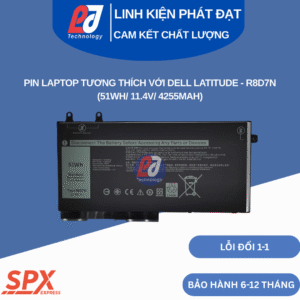 Pin Dell R8D7N 51Wh 11.4V dùng cho Dell Latitude 5400 5410 5500 5510 Precision 3540