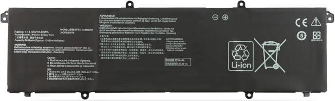 Pin Asus C31N2201 cho Vivobook X1504 X1605 M3504 dung lượng 42Wh