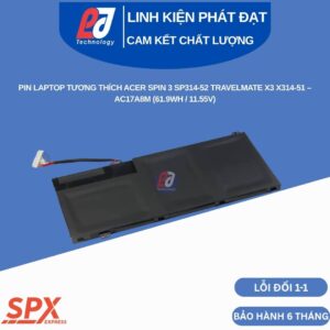 Pin Acer AC17A8M 11.55V 61.9Wh cho Acer Spin 3 SP314-52