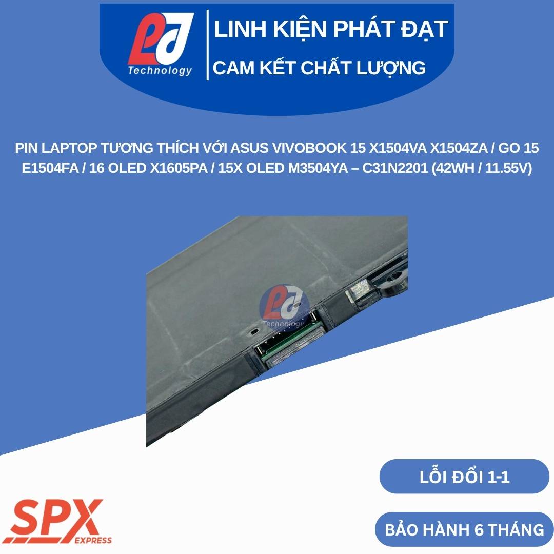 Pin Asus C31N2201 11.55V 42Wh cho VivoBook X1504 X1605