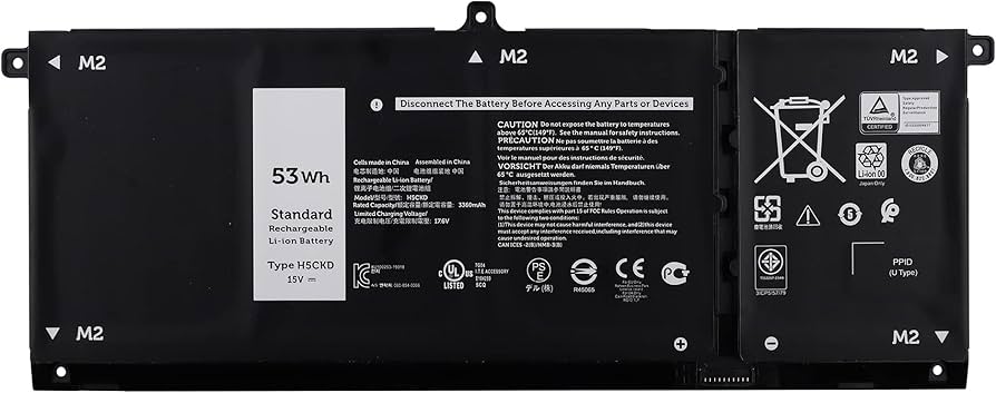 Pin Dell H5CKD dung lượng 53Wh tương thích Dell Vostro 5300 5401 5501 Latitude 3410 3510