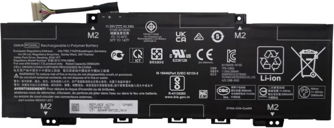 Pin HP PC03XL cho HP Pavilion X360 14-DW 14-DY 15-ER dung lượng 43.3Wh