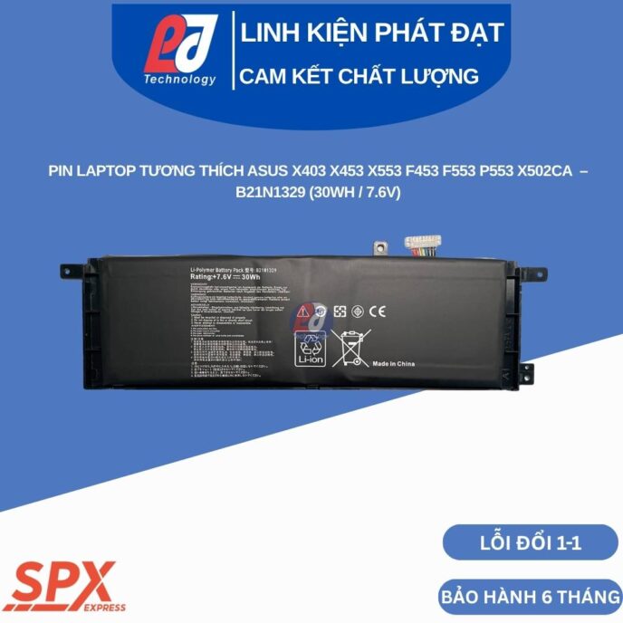 Pin Asus B21N1329 7.6V 30Wh cho Asus X403 X453 X553